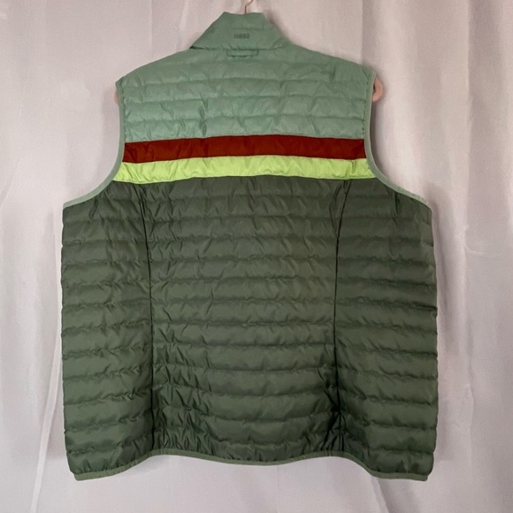 🎄🥾❄️⛷️Eddie Bauer 650 down Vest Women’s XXL mint green and brown - Picture 2 of 6